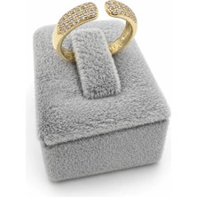 Xuping Jewelry Xupıng Jewelry Xuping Zirkon Taşlı Ayrık Model Yüzük Çelik Yüzük