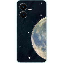 TechTree Vivo Y22S - Y35 Uyumlu Minimalist Galaksi Yıldızlı Gece Baskılı Silikon Kılıf