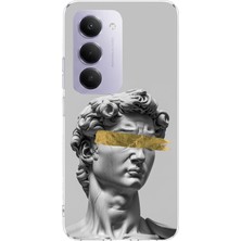 TechTree Redmi 15 4g Uyumlu Modern Hellenistik Davut Baskılı Silikon Kılıf