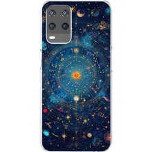 TechTree Oppo A54 Uyumlu Yıldız Atlası Kozmik Rehber Baskılı Silikon Kılıf