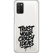 TechTree Samsung Galaxy A02S Uyumlu Crazy Trust Baskılı Silikon Kılıf