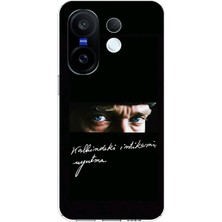 TechTree Vivo X200 Fe Uyumlu Atatürk Derin Bakış Andolsun Baskılı Silikon Kılıf