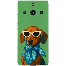 TechTree Realme 11 Pro-11 Pro Plus Uyumlu Cool Dachshund Köpek Baskılı Silikon Kılıf