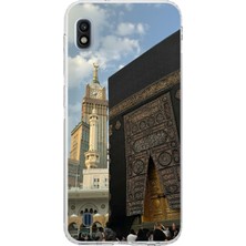 TechTree Samsung Galaxy A10 Uyumlu Manevi Huzur Kabe Kapısı Umre Baskılı Silikon Kılıf