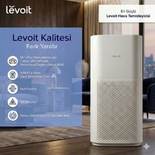 Levoit Akıllı Hava Temizleyici 147 M² Wi-Fi Hepa Karbon Filtre Pm2.5 Polen Koku Giderici Ev Ofis Duman Beyaz PM10 Alerjen