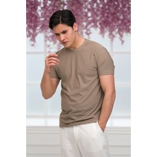 Paul Martin Slimfit Lyocell Kumaş Likralı Küçük Armürlü Bisiklet Yaka T-Shirt