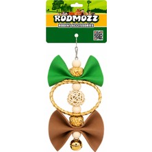 Rodmozz Premium Hasır Örgülü Halkalı Kemirgen Oyuncağı