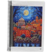 Gıpta Exclusıve Cıty Rome Roma Italya Spiralli 80 Yaprak 17X24 cm Çizgili Defter - Dünyadan Şehir Manzaraları Illüstrasyonları