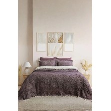 Layan Home 7 Kat Müslin Çift Kişilik Yorgan - Soft Rose Mürdüm