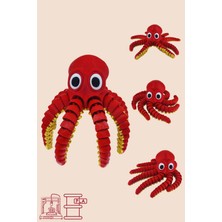 HayalEtGelsin3D 3D Baskı Esnekahtapot Kırmızı / Sarı