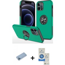 Pileli Store Pilelistore™ iPhone 12 Pro Max Kılıf Odak Form Prime - Şeffaf Royal Nano Ekran Koruyucu + Shine Kamera Lens Koruma Cam - Mı