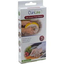 Clinlife Çok Amaçlı Vinyl Eldiven 10'lu Orta