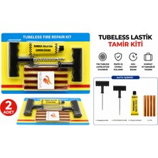 Kompakt Lastik Tamir Kiti 2 Adet MEGAHAWK, Tüm Tubeless Lastiklerde Hızlı ve Güvenli Kullanım