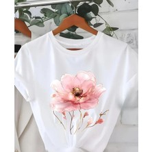 Divin Kadın Cool Baskılı Streetwear T-Shirt