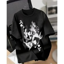 Divin Erkek Cool Baskılı Streetwear T-Shirt