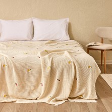 Matmel Soft Sorbetto Çift Kişilik Pike - Ekru / Renkli - 220X240 cm
