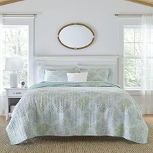 Skygo Ashley Reversible Quilt Set,, Saltwater Blue