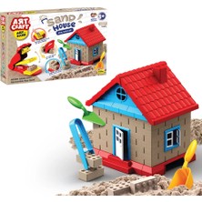 3 Adet Dedeart Craft Inşaat Kinetik Kum Ev Seti 750 Gr.