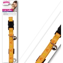Cosmotex Pawise Kalp Desenli Sarı  Boyun Tasması 30 cm