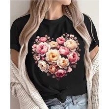 Divin Kadın Cool Baskılı Streetwear T-Shirt