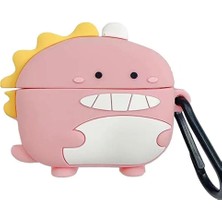 Mi7a Galaxy Buds 4 Uyumlu Dinazor Figürlü Silikon Koruma Kılıfı