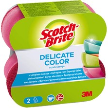 4 Adet Scotch Brite Comfort Renkli Hassas Sünger 2'li