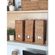 Skygo La Jolla Rattan Magazine File Basket, /brown _ P, /brown, 26.67 x 11.43 x 30.48 cm