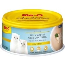 Mabeyn Me-O Delite Yavru Kedi Keçi Sütü ile Ton Balığı Püresi Konserve, 80 gr