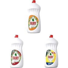 Mabeyn Sıvı Bulaşık Deterjanı Portakal Kokulu, 1500 Ml+Fairy Temiz & Ferah Sıvı Bulaşık Deterjanı 1500 ml Nar Kokulu+Fairy Orijinal Sıvı Bulaşık Deterjanı 1500 ml Limon Kokulu