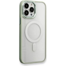 Durukar®  iPhone 14 Pro Max Kılıf Room Magneticsafe Silikon - Su Yeşili