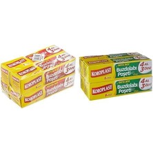 Mabeyn Büyük Boy 80'li 4 Al 3 Öde Buzdolabı Poşeti (4 x 20 Adet) ve Orta Boy 80'li 4 Al 3 Öde Buzdolabı Poşeti (4 x 20 Adet)