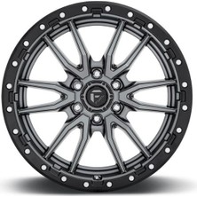Gümrük Bey Fuel Rebel D680 20X10 Jant | Mat Antrasit & Siyah Ring, 6X139.7MM , 18MM Offset