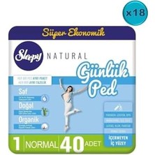 Mabeyn Natural Günlük Ped Normal 720 Adet Süper Ekonomik