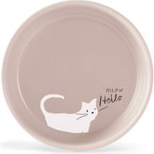 Mabeyn Fringe Studio "bıyık Kedi Miyav Küçük Taş Pet Kase (478001),ALLIK