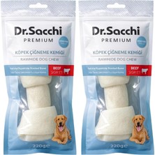 Mabeyn Dr.sacchi Premium Sığır Etli Sığır Derisi Genişletilmiş Düğüm Kemik Tahılsız Köpek Ödülü 10-11" 220-230 gr 1'li (2 Paketi)