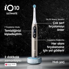 Mabeyn Oral-B IO10 Şarjlı/elektrikli Diş Fırçası, 1 Fırça Başlığı, Hızlı Manyetik Şarj Cihazı, Uzun Ömürlü Pil, Şarj Eden Seyahat Kabı