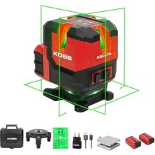 Mabeyn KBL41G 30METRE 4X90⁰/1X360⁰ Otomatik Hizalamalı Li-Ion Çift Akülü Profesyonel Yeşil Çapraz Çizgi Lazer Distomat