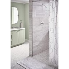 Mabeyn 6150BN Gibson Two-Handle Arc Modern Bathroom With Drain Assembly, Brushed Nickel