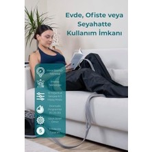 Mabeyn Hava Basınçlı 5 Odalı Bacak Kol Karın Masaj Aleti – Giyilebilir Kontrol Panelli Lenf Drenaj Cihazı