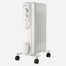 Mabeyn Termostatlı Yağlı Radyatör Isıtıcı 1500W 7 Dilim Yağlı Radyatör Terkerlekli