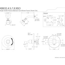 Mabeyn KB632SO Magellan Duş Bataryası, 7 Inç, Parlak Pirinç