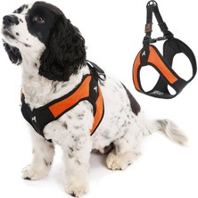 Mabeyn Gooby - Escape Easy Fit Köpek Koşum Takımı, Koşum Takımlarından Kaçmayı Seven Köpekler Için Küçük Köpek Koşum Takımı, Turuncu, Beden L