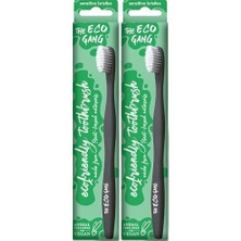 Mabeyn The Humble Co. The Eco Gang Adult Plant-Based Tb Sensıtıve Whıte Bitki Bazlı Çevre Dostu Diş Fırçası Beyaz (2 Paketi)