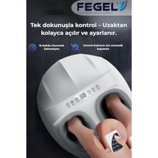 Mabeyn Fegel FG-513 6d Isıtmalı Ayak Masaj Aleti, Derin Yoğurma ve Hava Basınçlı Kumandalı Masaj Aleti (Beyaz)