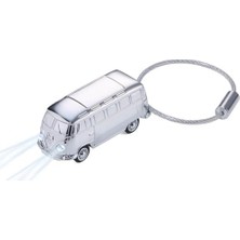 Mabeyn Light Bulli T1 1962 – KR17-40/CH – LED Işıklı Anahtarlık (Beyaz) – Döküm Metal – Parlak – Krom Kaplama – Gümüş – -Orijinal