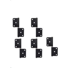 Mabeyn Kawin 5 Adet 12CM Siyah Çelik Kapı Menteşe Yönsüz 2mm Dayanıklı Panel Cerman Nikel