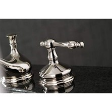 Mabeyn KS1166NL 8" Geniş Lavabo Musluğu, Cilalı Nikel