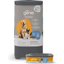 Mabeyn Pet Genie Köpek Atık Imha Sistemi, Dış ve Iç Mekan Kullanımı Için - Sürgülü Kollu Çöp Kovası ve Koku Bariyeri Teknolojili Dolum - 1 Dolum Dahil, 2 Aya Kadar Dayanıklı