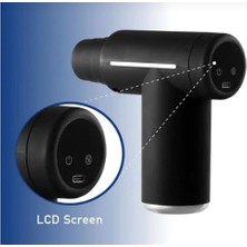 Mabeyn LCD Ekranlı 6 Başlıklı Isıtmalı Mini Profesyonel Masaj Tabancası
