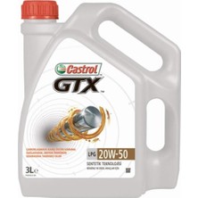 Mabeyn Castrol Gtx Lpg 20W-50 3 Lt Lpg'li Araç Motor Yağı